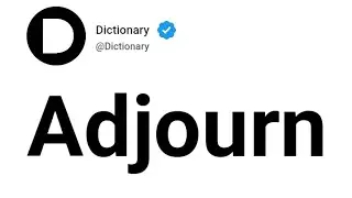 Adjourn Meaning In English