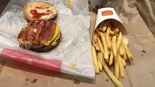 How Expensive is Las Vegas Burger King 2026 Fast Food Bacon King Double Cheeseburger with Fries 