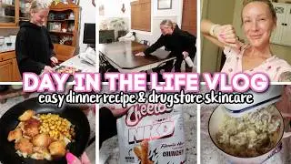 easy dinner recipe & trying new drugstore skincare
