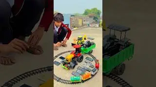 #tractor #wale #ne #ye #kiya #kar #diya 🥵😱 #train #malik #ko #gussa #aya #minitractor #train