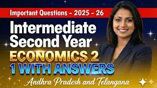 Intermediate 2nd Year Economics Important Questions 2025&ndash;26 | AP & TS | Economics-II with Answers