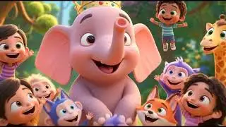 हाथी राजा 🐘 | Hindi Kids Song | Elephant King Cartoon Rhyme | बच्चों का प्यारा गीत