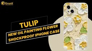 New Oil Painting Flower Shockproof iPhone Case | GrunX