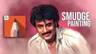 Smudge Digital painting | Digital portrait | Autodesk mobile | Autodesk sketchbook | Telugu Tutorial