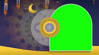 Golden Eid Glass Lantern Slideshow (V1)-Presentation-Green Screen Template | FREE TO USE | iforEdits