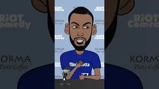 Rudy Gobert and Kyle Anderson Fight 😂 #nba #funnycartoon #funnyshorts