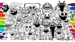 Poppy Playtime chapter 3 Coloring Page/How to Color ALL CHARACTER Hoppy Hopscotch,Catnap#M849