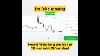 FnO play refer and earn Rs400 | live fno play trading | #shorts | live option trading | #scam1992