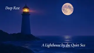 Peaceful Lighthouse & Soft Ocean Waves | Quiet Sea Night for Deep Rest