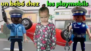 UN B&Eacute;B&Eacute; HUMAIN CHEZ LES PLAYMOBIL 👶 Elle provoque un accident! 👮 LA POLICE ARRIVE [FILM PLAYMOBIL]