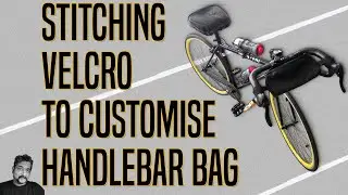 Stitching Velcro to customise handlebar bag