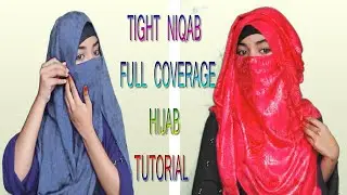 Tight Niqab Full Coverage Hijab Tutorial