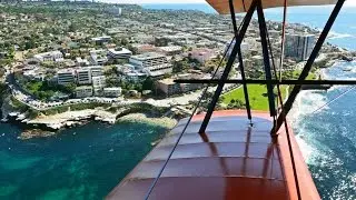 Biplane Ride Over San Diego Coast