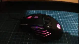JWFY Seven Buttons USB Wired Gaming Mouse with LED