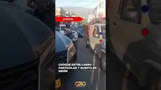 Accidente vial dej&oacute; solo da&ntilde;os materiales en Gir&oacute;n | Oro Noticias
