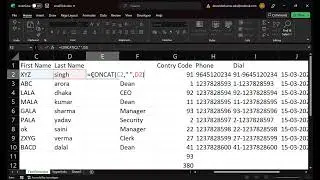 Text Formulas in Excel - upper, proper, concat