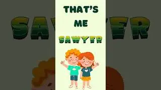 Sawyer Learns to Spell Their Name! 🎶 Fun Personalized Name Song for Kids #Shorts