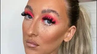 NEON PINK EYESHADOW TUTORIAL