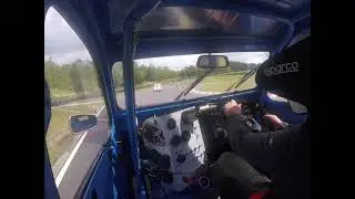 Classic 2cv racing car #28 @ 3 sisters track day July 2021