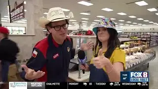Choppin' brisket at the new Mississippi Buc-ee's