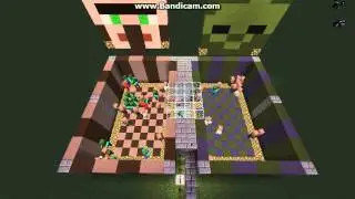 Minecraft Luta de Mobs  3 Zombies VS 50 Villagers