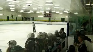 Hamden Girls Hockey Coach Ted Kennedy reving up the girls