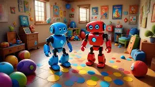 Three Toy Robots Spin and Zoom | Fun Robot Action Song for Kids | Nursery Rhymes and Early Learning