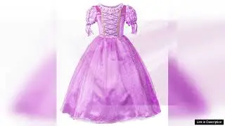 Princess Rapunzel Costume Party Dress Cosplay With Accessories For Girls 2 10T Review