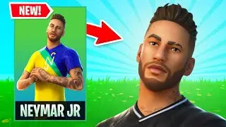 NEW NEYMAR JR Skin Gameplay in FORTNITE!