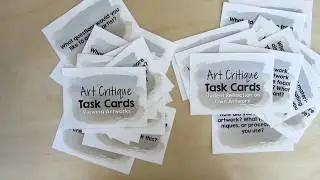 Art Critique Task Cards, Ms Artastic, TeachersPayTeachers.com