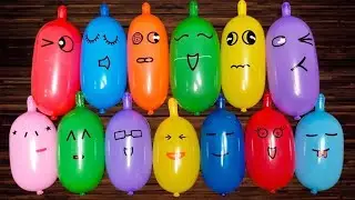 Funny Random Mixed Character Balloons | Mixing Things Into Slime | Satisfying Slime Baloon Video