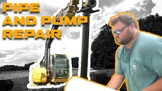 Hill Excavation Episode #6 - Irrigation Pipe Repair and Water Pump Removal