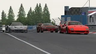 Ferrari F80 VS Ferrari F40 VS Ferrari F50 Vs Ferrari Laferrari At Nordschleife