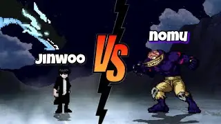 Jinwoo Vs Nomu solo leveling x my hero academia fights / mugen