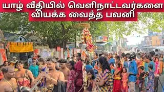 யாழ் வீதியில் வெளிநாட்டவர்களை வியக்க வைத்த பவனி