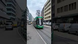 BASEL | Beautiful green city tram 🚊 - 4K #trams