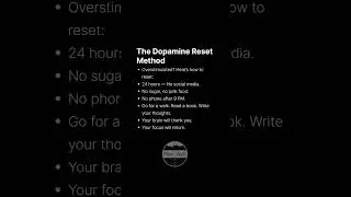 The Dopamine Reset Method