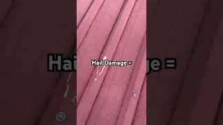 Most hail damage goes un noticed! #roofinspection #insuranceclaim #hail #roofing