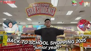 BACK TO SCHOOL SHOPPING 2025 *junior year!* I target supplies + haul!