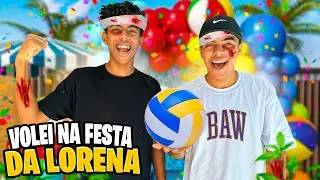 JOGO DE VÔLEI NA FESTA DA LORENA “ Quem vai ganhar esse jogo 😂😅”🥳🎂