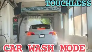 Car Wash Mode | Tesla Taken to a Touch-less Car Wash