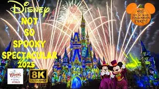 {8K} Disney Halloween Party Fireworks Not so Spooky Spectacular 2025