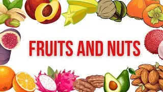 Fruits And Nuts In English -Simple fruit and nut names in English - English  lesson #learnenglish