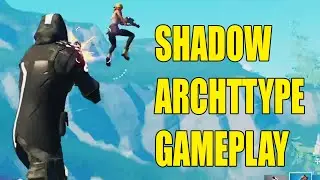 SHADOW ARCHETYPE SKIN Game Play in Fortnite Zone Wars