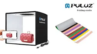 PULUZ 25cm Folding Portable High 97 CRI Ring Light Photo Lighting Studio Shooting Tent Box