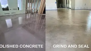 Concrete Grinding for a grind & seal on a garage floor! #polish #polishedconcrete #video #grind