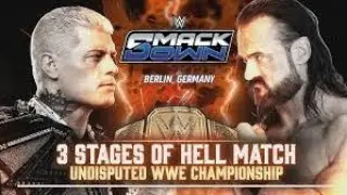 Cody Rhodes VS Drew Mcintyre THREE STAGES OF HELL #wwe #wwe2k25 #wweraw #wwegames #wweshorts #wwf