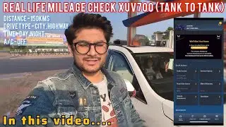 XUV700 PETROL MANUAL REAL LIFE MILEAGE | Total trip - 150kms | Loaded Car | CITY - HIGHWAY #xuv700