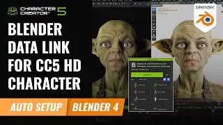 Blender Data Link For CC5 HD Character | Character Creator 5 Tutorial