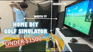 Skytrak | Build a GREAT Home DIY Golf Simulator on a BUDGET! #golfsimulator  #golf #skytrak #gspro